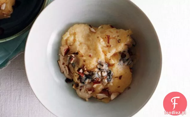 Polenta z gorgonzolą i migdałami