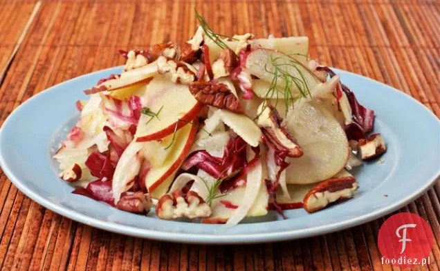 Sałatka Z Kopru Włoskiego, Radicchio I Jabłek