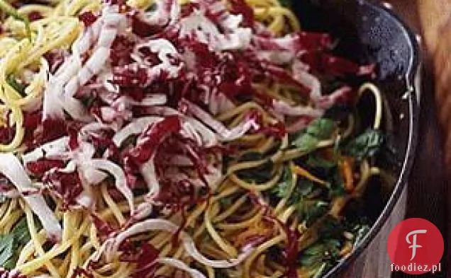 Spaghetti Cytrusowe Z Rozdrobnionym Radicchio