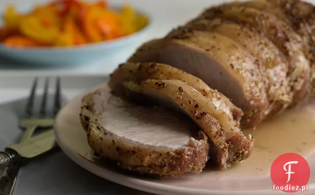 Schab pieczony z koprem włosko-czosnkowym