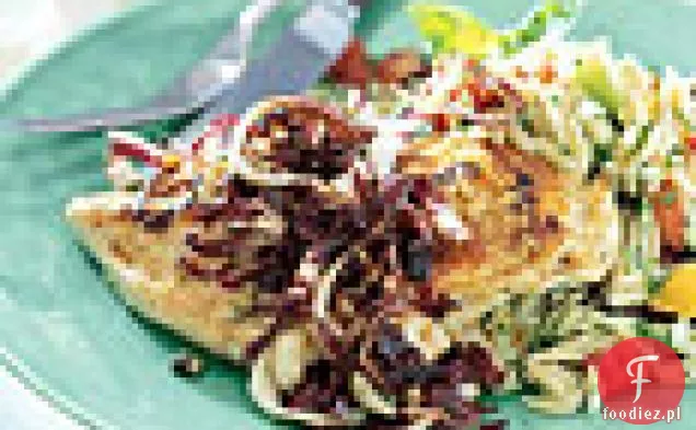 Piersi z kurczaka z masłem Koper-musztarda i Radicchio