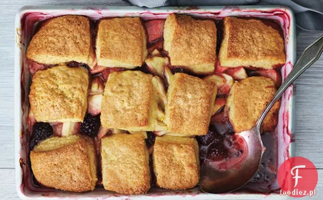 Jabłko i jeżyna Polenta Cobbler