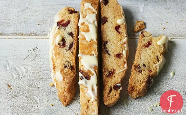 Suszona żurawina i biała czekolada Biscotti