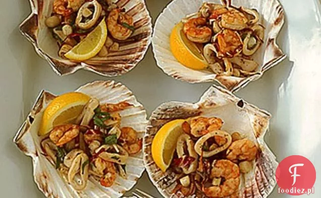 Sałatka Z Grillowanych Owoców Morza