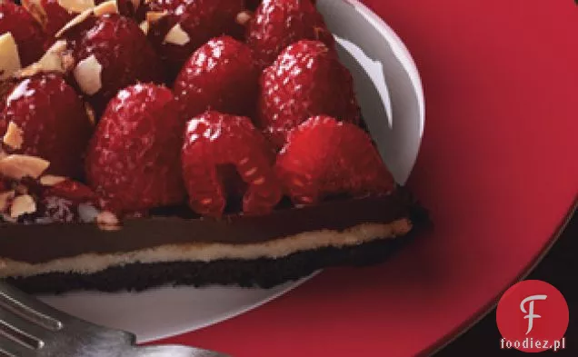 Tarta czekoladowa, migdałowa i Malinowa