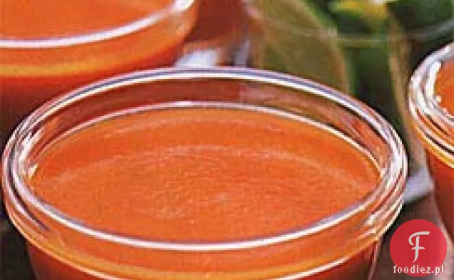 Schłodzona Pieczona Zupa Z Czerwonej Papryki