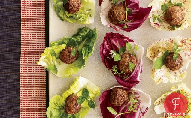 Asian Meatball Wraps