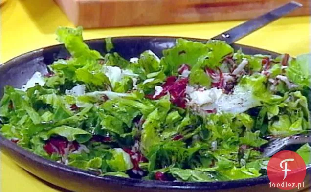 Pikantne warzywa z ciepłym sosem balsamicznym