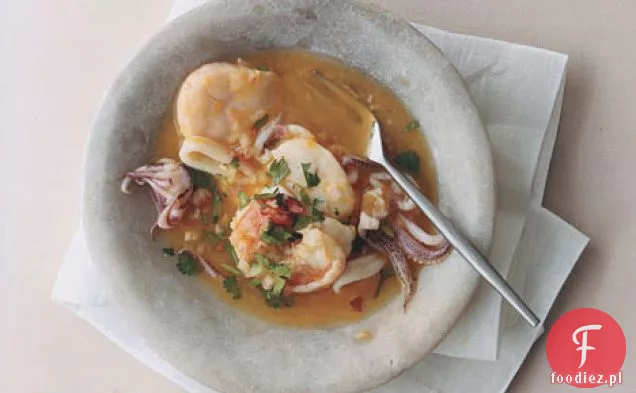 Przegrzebki, krewetki i kałamarnice