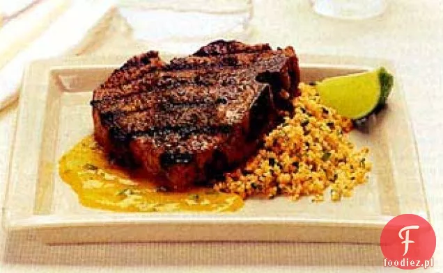 Grillowane kotlety wieprzowe z dodatkiem anyżu i mango Mojo