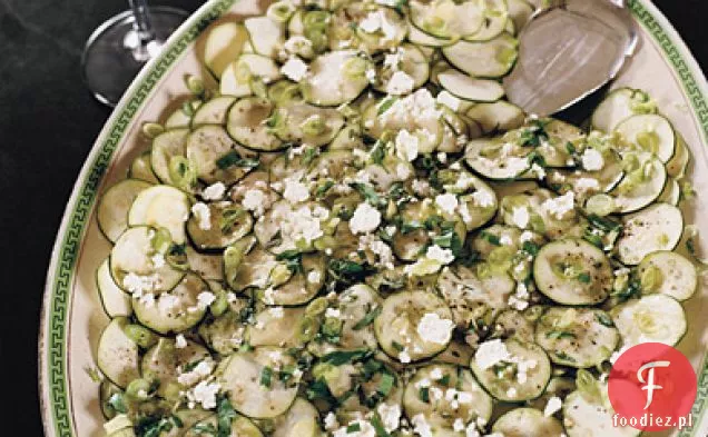 Carpaccio z cukinii z domowym serem Ricotta