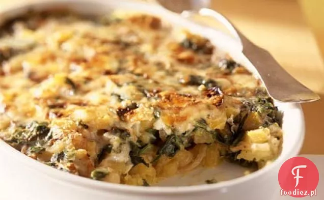 Zapiekanka z dyni i szpinakiem