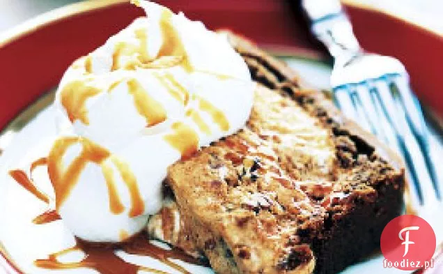Pumpkin and Pecan semifreddo with Caramel Sauce