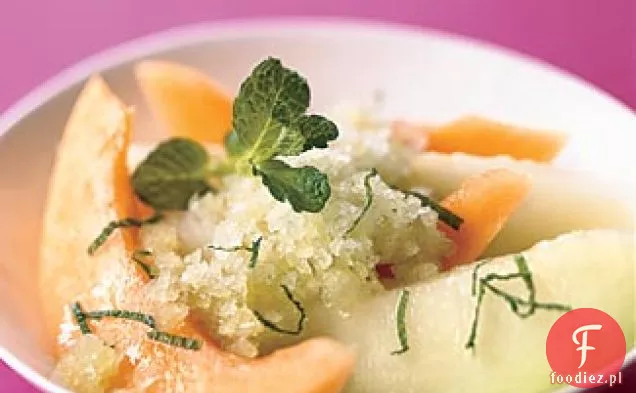 Letni Melon z Granitą Bazyliowo-miętową