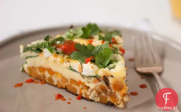 Frittata Szpinakowa Dla Dzieci Ze Słodkimi Ziemniakami