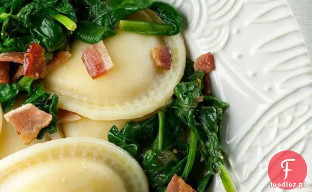 Ravioli Ze Szpinakiem I Boczkiem