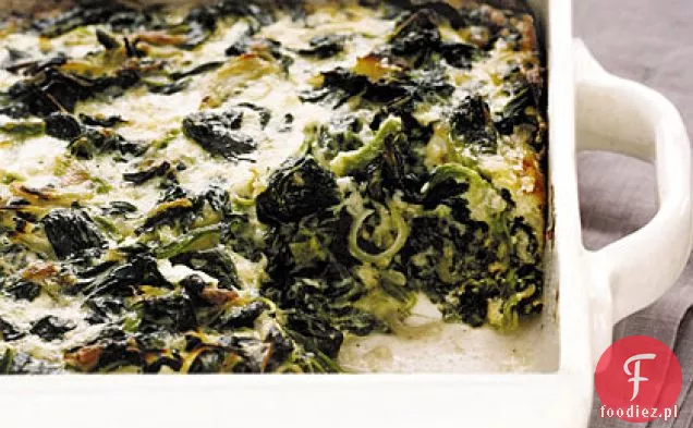 Pieczony szpinak i Gruyère