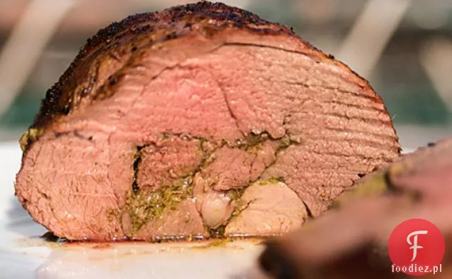 Grillowane Pesto czosnkowo-miętowe Nadziewane udko jagnięce
