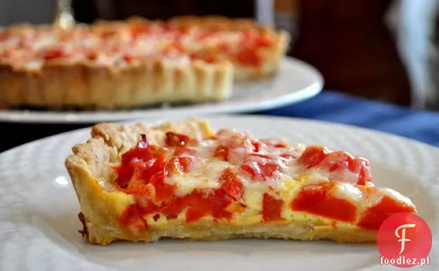 Papryka czerwona i Guyère Quiche