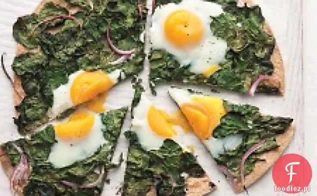 Sunny-side-up Egg And Baby - szpinak Flatbread
