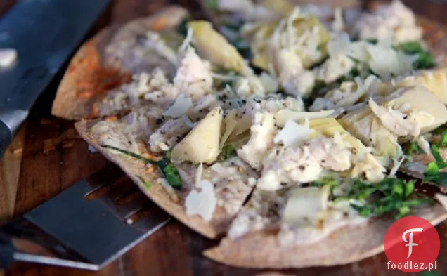 Cienkie Ciasto Szpinak, Kurczak & Karczoch Pizza