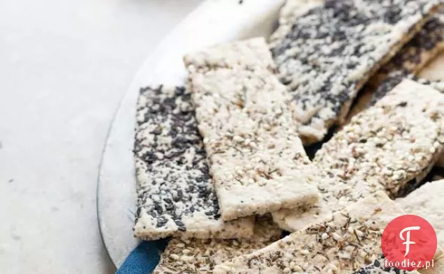 Krakersy Chrupkie Na Trzy Sposoby (Bezglutenowe, Bez Ziarna, Wegańskie, Paleo,Bez Orzechów)