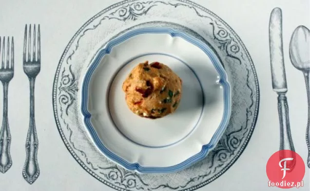 Pikantne Muffinki Ze Szpinakiem, Fetą I Papryką