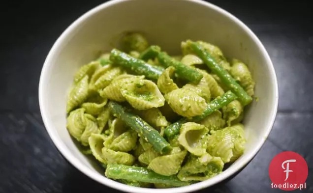 Makaron Ze Szpinakowym Pesto I Fasolką