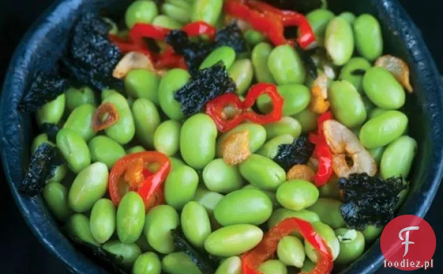 Dojrzałe tosty Nori Edamame z czosnkiem-ChileOil