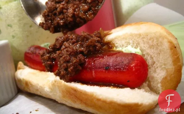 Dziczyzna Chili na Boże Narodzenie Hot dogi
