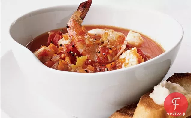 Gulasz z owoców morza z anchois Aioli