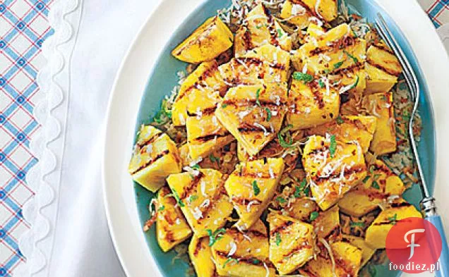 Grillowany ananas z limonką i kokosem