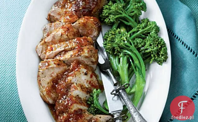 Brzoskwiniowo-Musztardowo-Glazurowana Polędwica Wieprzowa