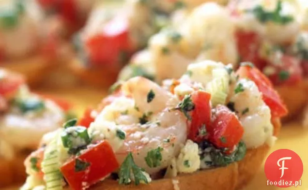 Greek Shrimp Bruschetta