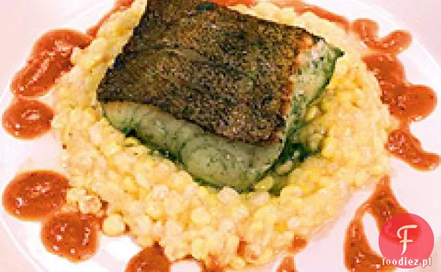 Marynowany Filet Z Dorsza I Pudding Kukurydziany