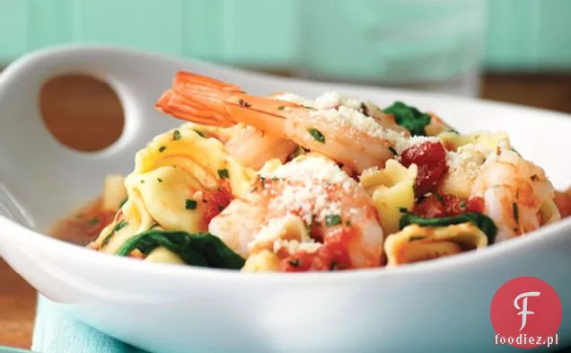 Krewetki, Tortellini I Szpinak