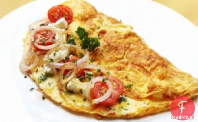 Omlet Pomidorowy, Szpinakowy I Feta