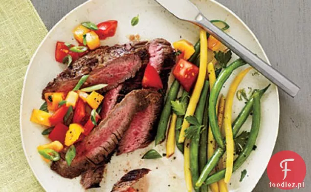 Peppered Flank stek i Salsa