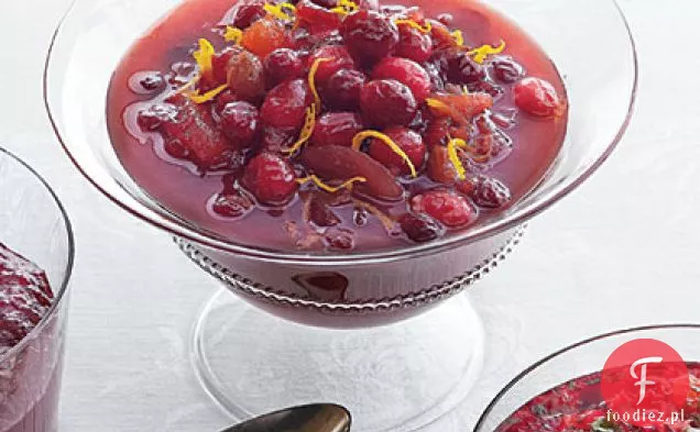 Gorący i pikantny Chutney żurawinowo-gruszkowy