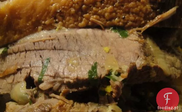 Mostek z imbirem, skórką pomarańczową i pomidorem