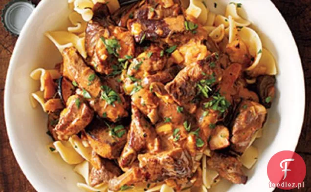 Stroganoff wołowo-pieczarkowy