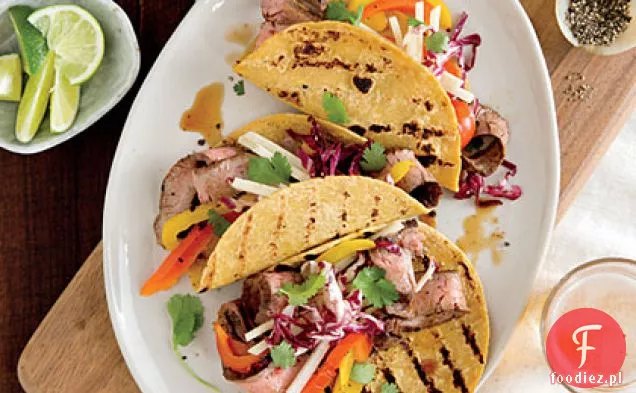 Flank Steak Tacos ze Slaw