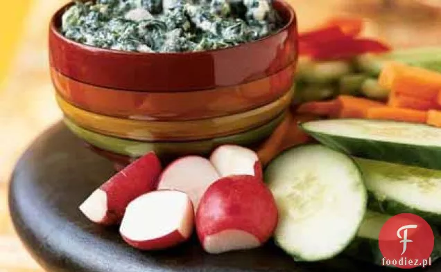 Perski Dip ze szpinakiem i jogurtem (Borani Esfanaj)