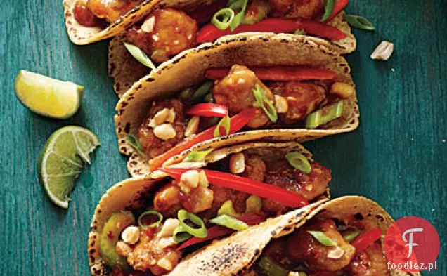 Kung Pao Chicken Tacos