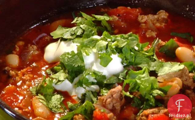 Chili z indykiem i fasolą