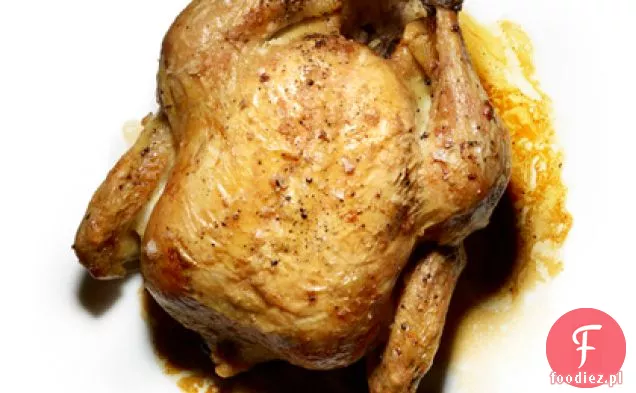 Pieczony kurczak w sosie z patelni