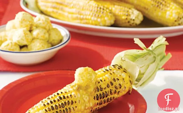 Grillowana kukurydza na kolbie z masłem cytrusowym