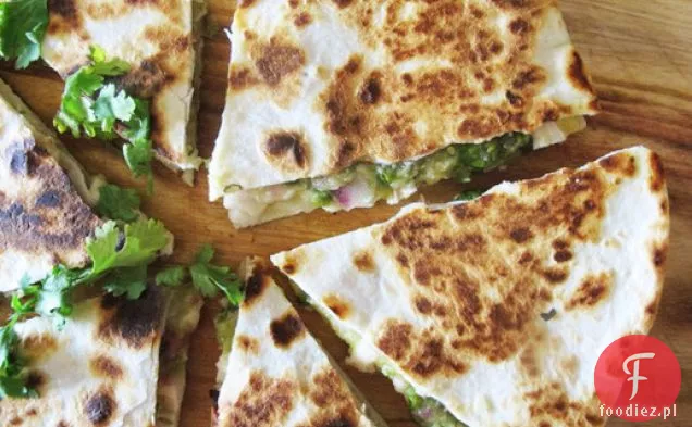 Tomatillo Chicken Quesadillas