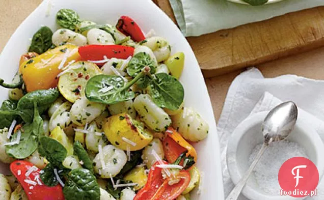 Pieczone Gnocchi warzywne ze szpinakiem-ziołowym Pesto