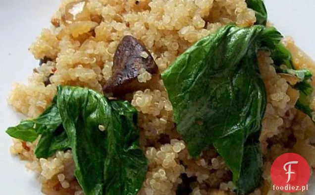 Portabella Grzyb, Cebula I Szpinak Quinoa